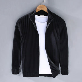 Jacob - Ribbed Zip Pullover Sweater