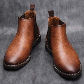 Wayne - Retro Cowhide Boots
