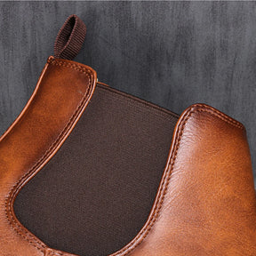 Wayne - Retro Cowhide Boots